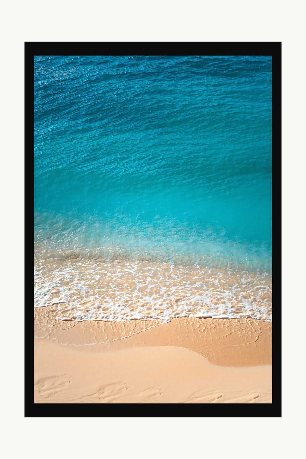 Azure Horizon — framed in black wood