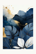 Midnight Monstera — abstract wall art