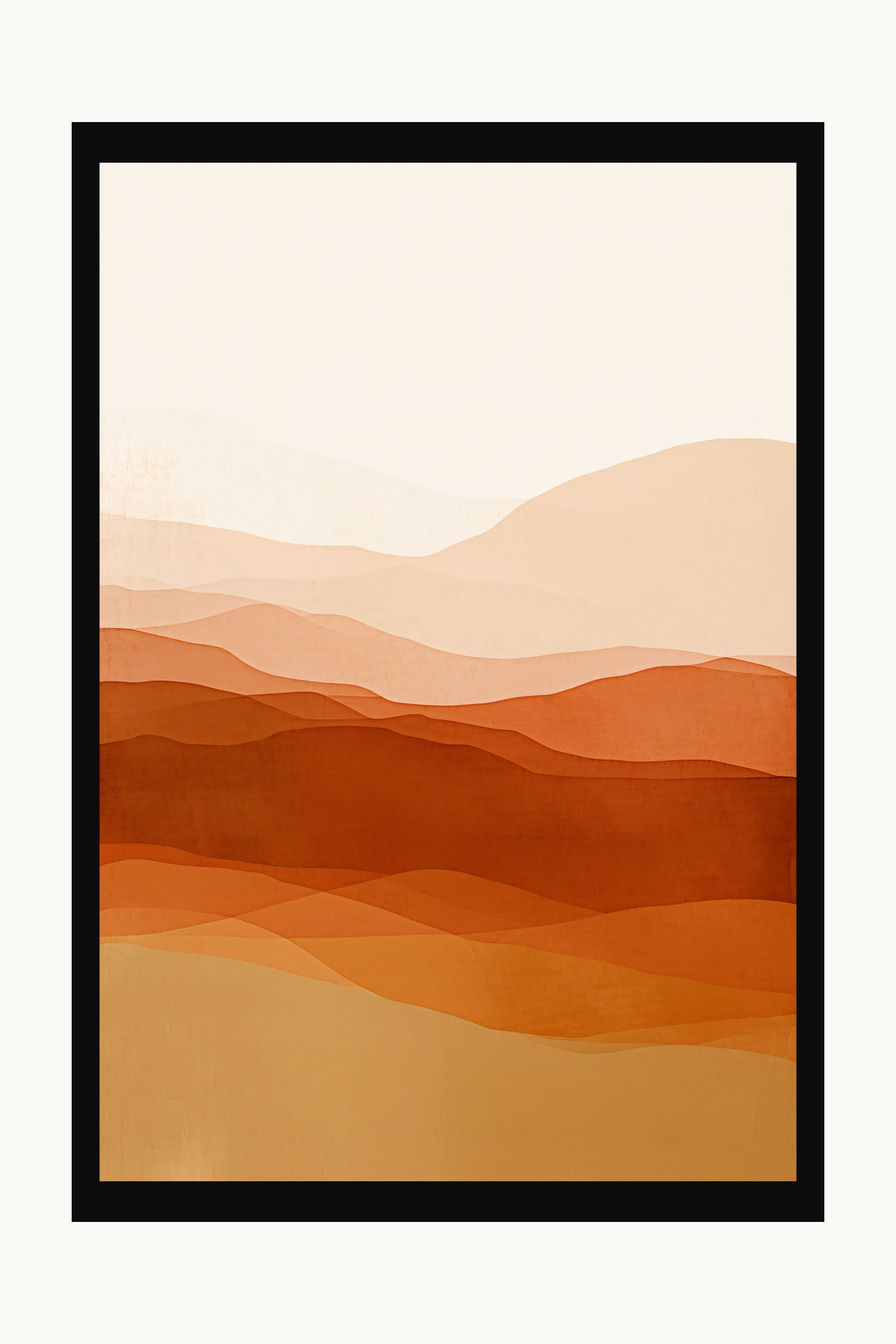 Desert Mirage — framed in black wood