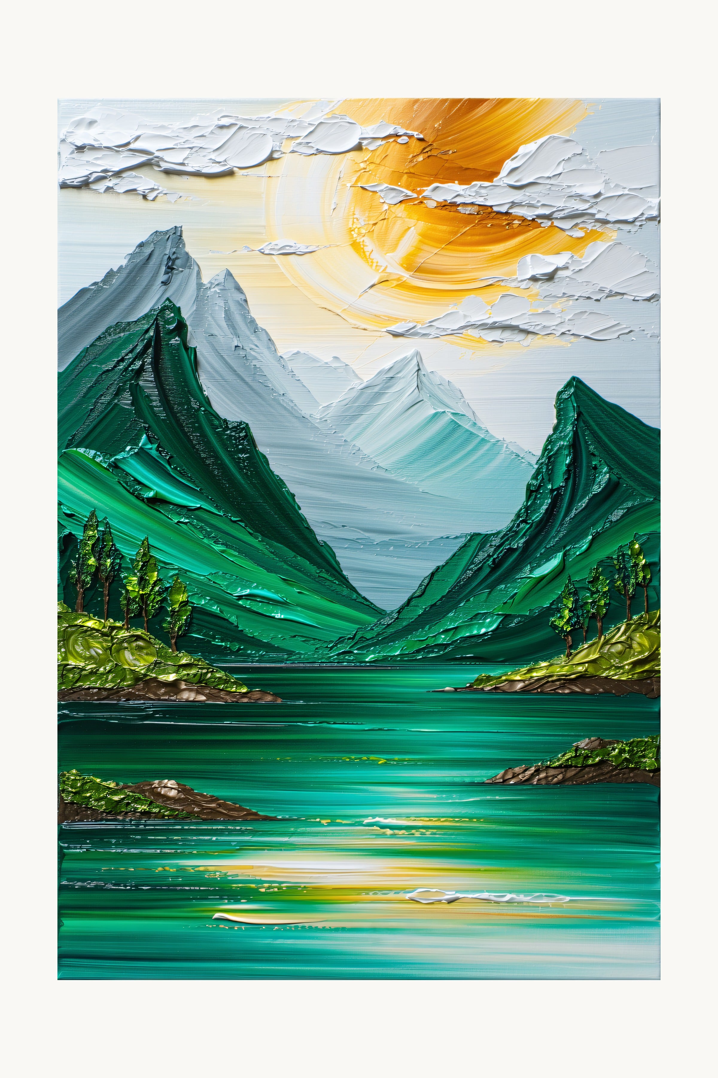 Emerald Ridge — abstract wall art